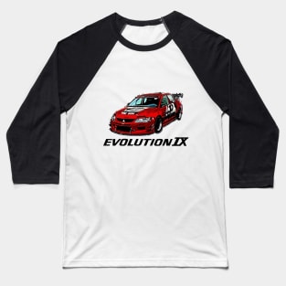 Mitsubishi Lancer Evo IX Baseball T-Shirt